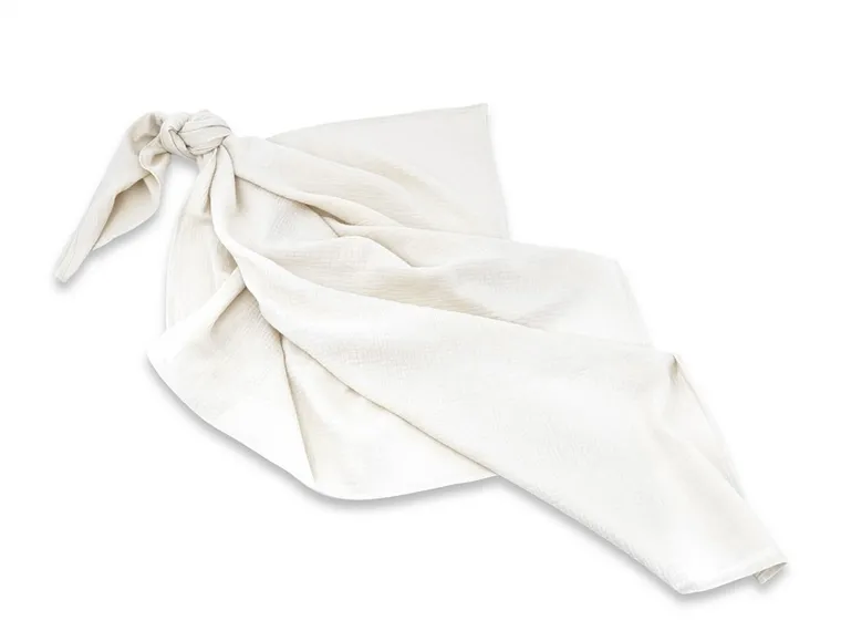 MimiNu, scutec din muselina, crema, 120-120 cm