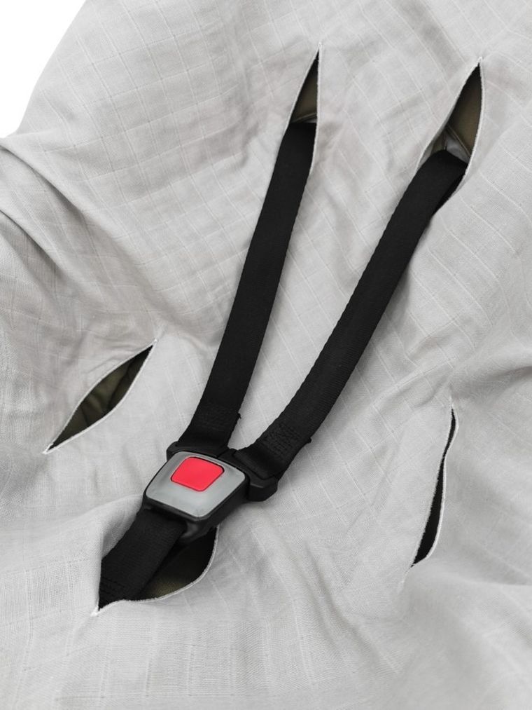 MimiNu, scutec din muselina pentru scaun auto, gri, 80-80 cm