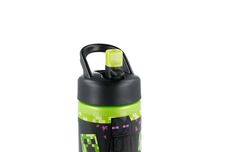 Minecraft, sticla de apa cu pai Playground, 420 ml