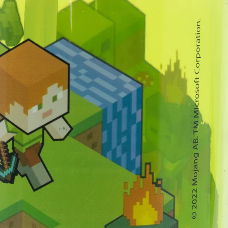 Minecraft, sticla de apa din plastic, ecozen, 430 ml