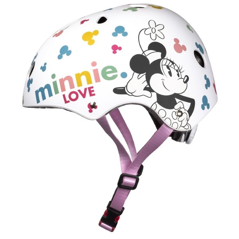 Minnie Mouse, casca de bicicleta, alb, 52-56 cm