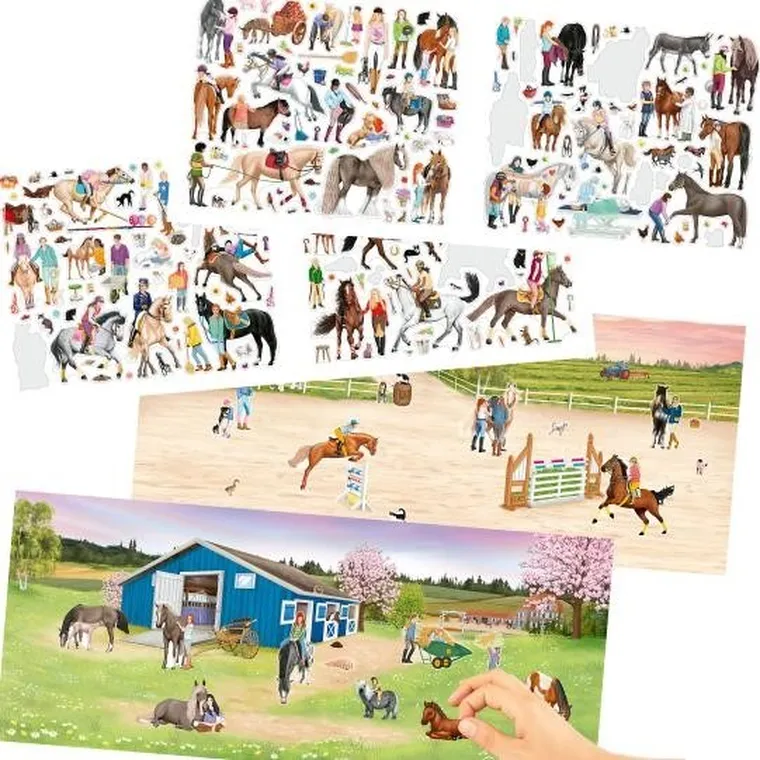 Miss Melody, Happy Horses, set creativ cu stickere