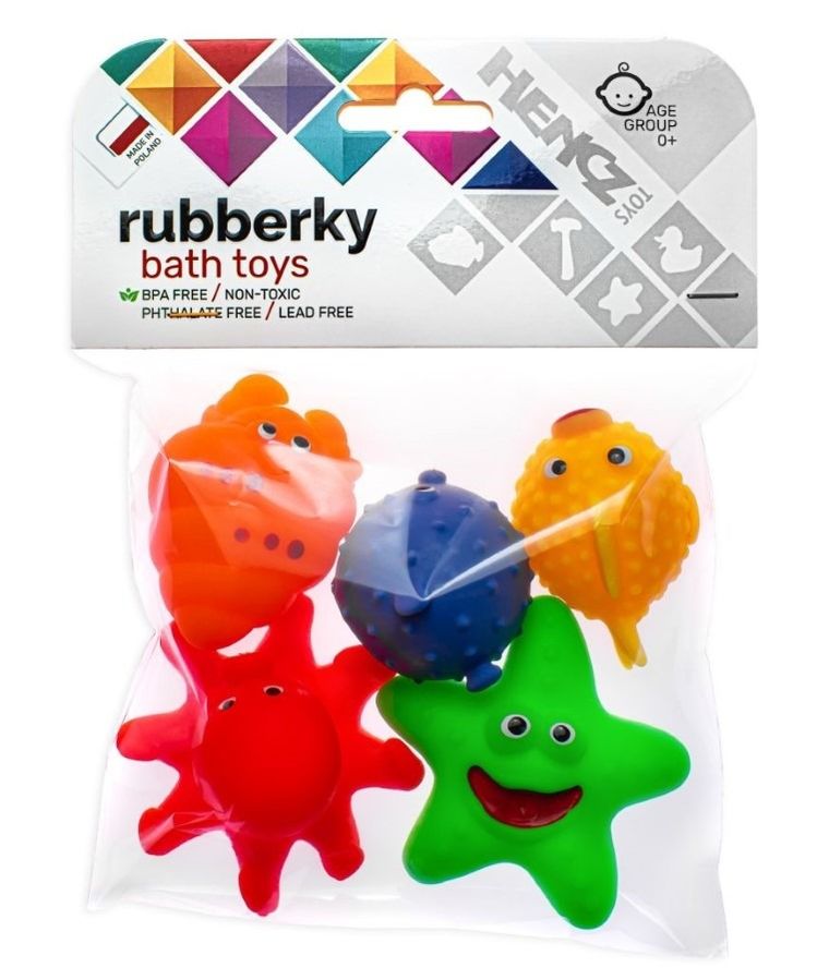 Mom's Care, animale marine, jucarie de baie, 5 buc.