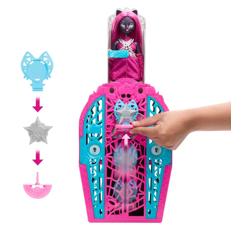 Monster High, Skulltimate Secrets, Serie 6, papusa Catty Noir