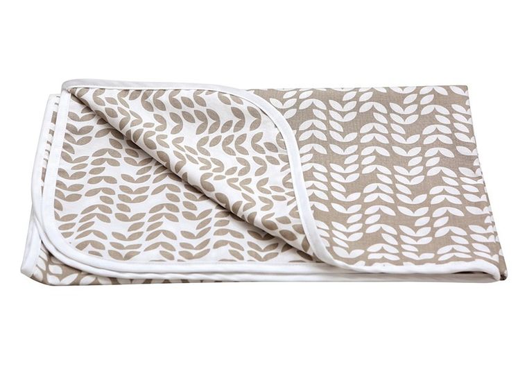 Motherhood, Bej Classics 2023, patura din bumbac, cu doua fete, 80-100 cm