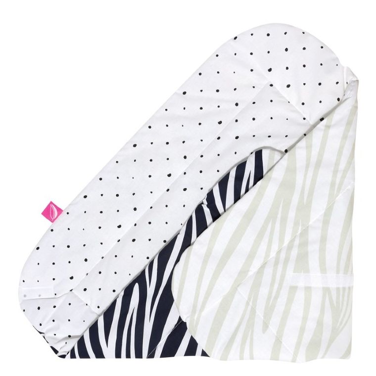 Motherhood, Paturica de infasat cu insertie din cocos, Blue Zebra