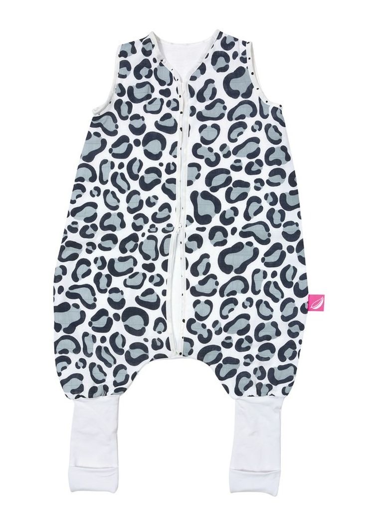 Motherhood, Sac de dormit din muselina, cu craci, 1-1,5 ani, Blue Leopardus
