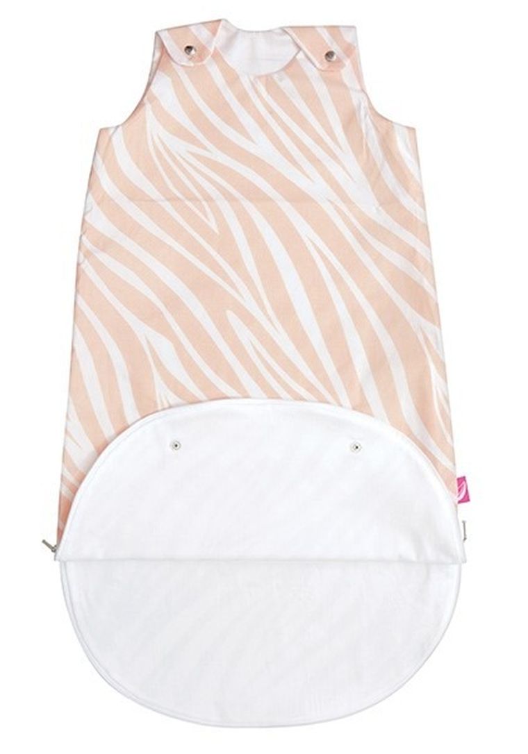 Motherhood, Zebra Salmon, Zip-A-Round, sac de dormit subtire de vara 2in1, TOG 1, 3-18m