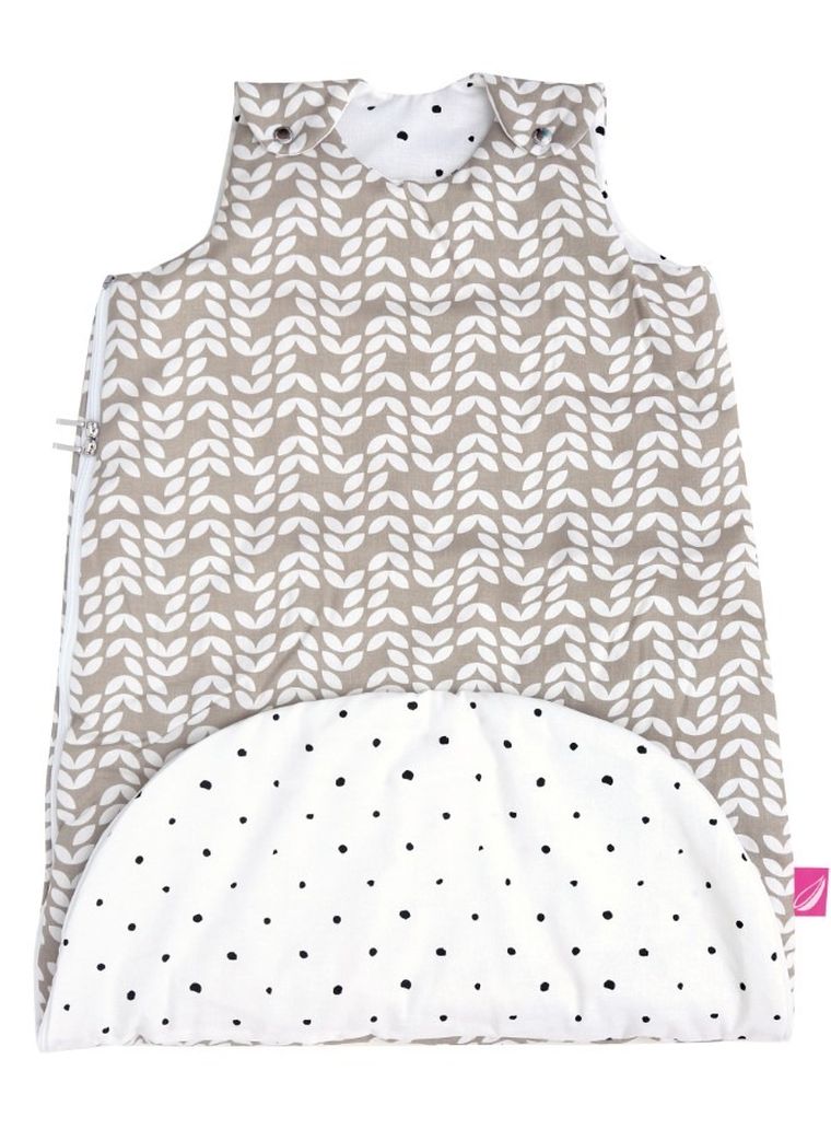 Motherhood, Zip-A-Round, sac de dormit din bumbac 2in1, 3-18 luni, Beige Classics