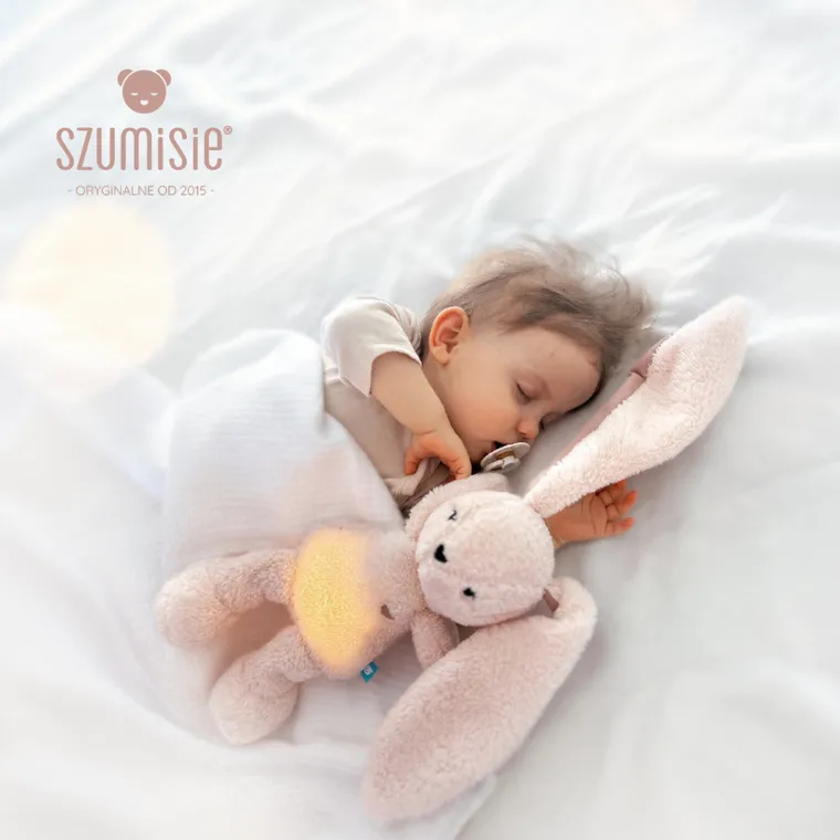 MyHummy (Szumisie), Iepuras 5 in 1 cu lampa, 30 cm, roz