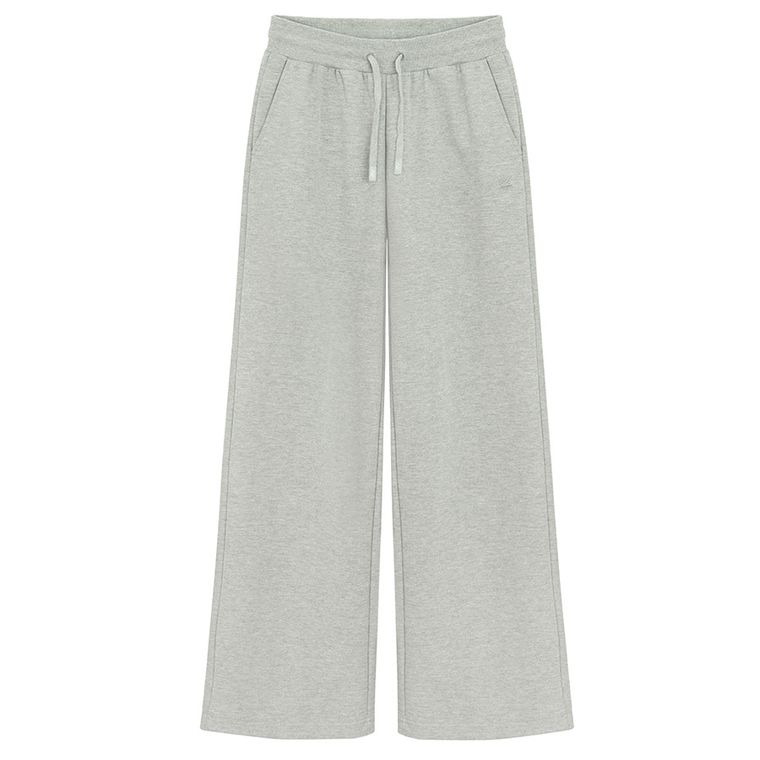 Pantaloni de trening gri cu croiala larga wide oversize NOWEAR