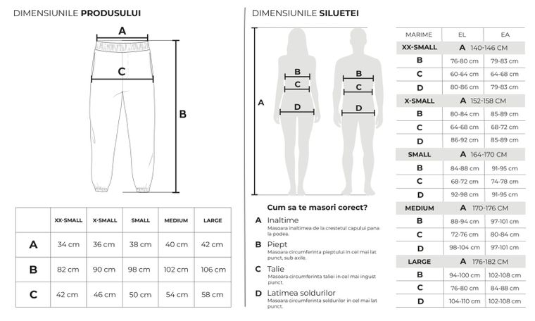 Pantaloni de trening regular negri NOWEAR