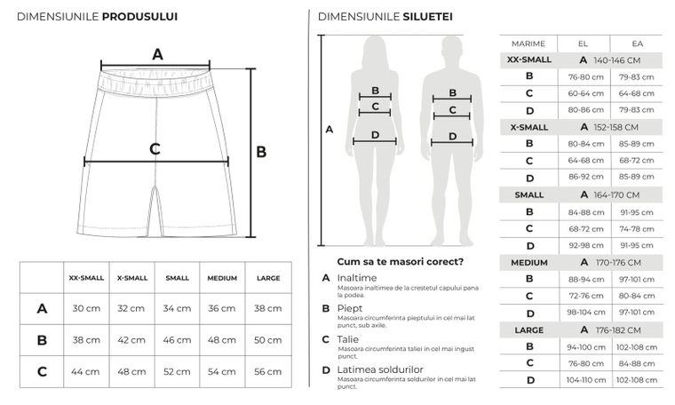 Pantaloni scurti loose albastri din bumbac pieptanat NOWEAR