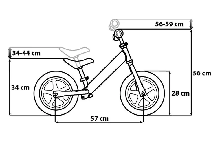 Paw Patrol, bicicleta fara pedale, din metal