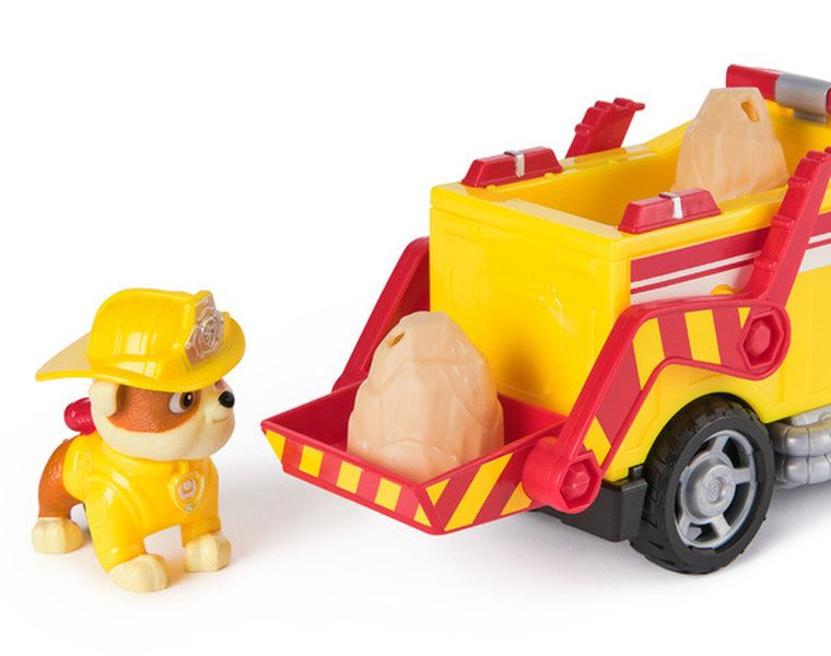 Paw Patrol, Fire Rescue, Rubble, masina cu figurina