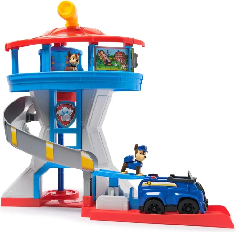 Paw Patrol, Lookout Tower, set de joaca cu masina si figurine