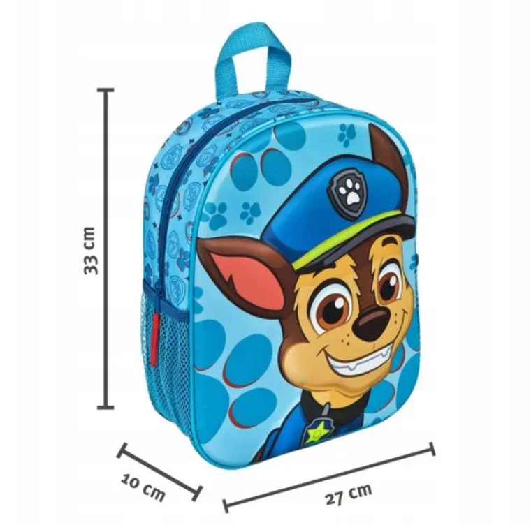 Paw Patrol, rucsac pentru prescolari 3D, Chase