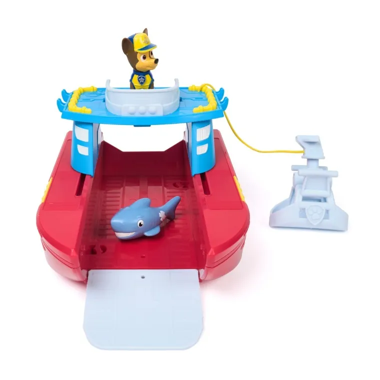 Paw Patrol, Sea Patroller Vehicle, set de joaca cu figurina Chase