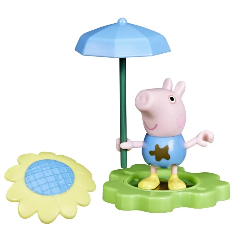 Peppa Pig, Muddle Puddle George, figurina si accesorii