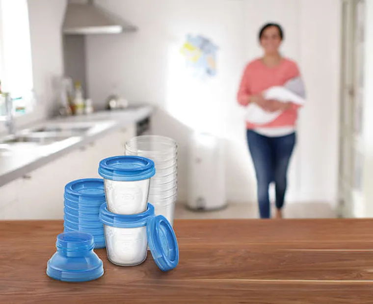 Philips Avent, recipient pentru depozitarea laptelui matern, 180 ml, 10 buc., SCF618/10