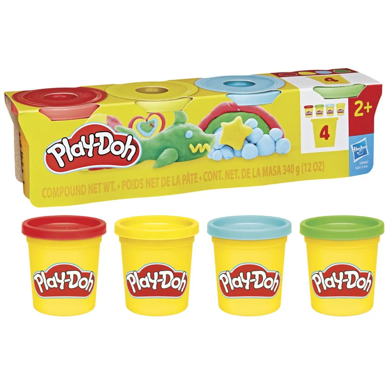 Play-Doh, Culori clasice, 4 tuburi, set creativ