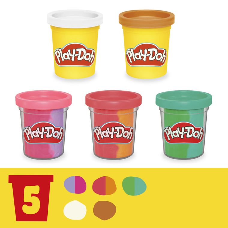 Play-Doh, Rainbow Swirl Ice Cream, set creativ de joaca