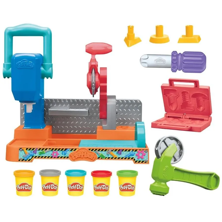 Play-Doh, Stamp & Saw Tool Bench, set creativ
