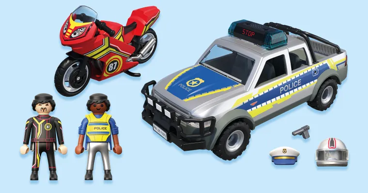 Playmobil, Action Heroes, Politia Pick-Up Chase, 71875
