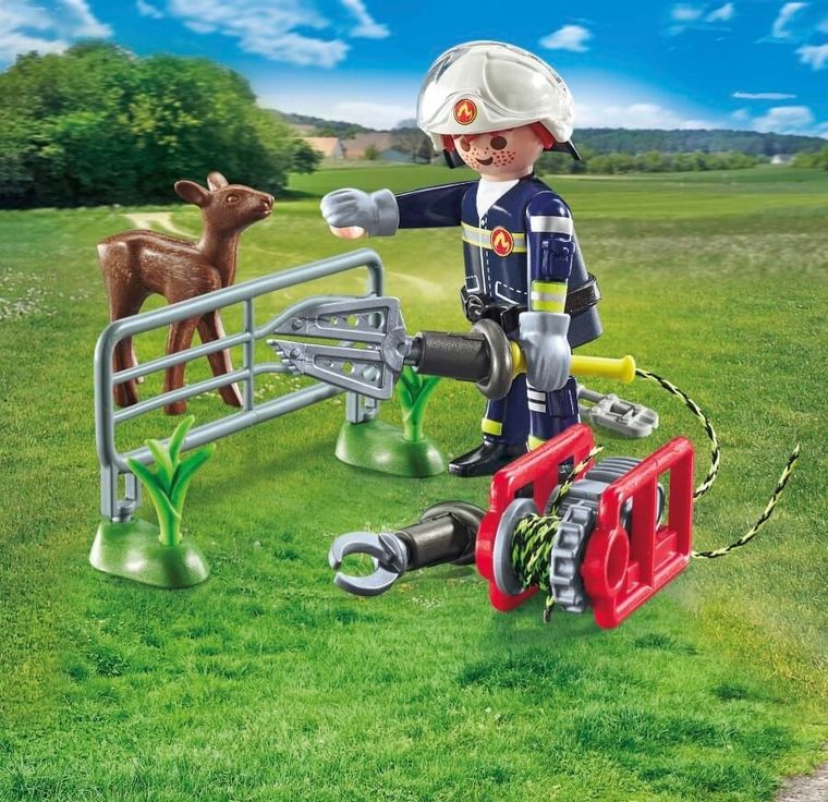 Playmobil, Action Heroes, Pompieri - salvarea animalutelor, 71467