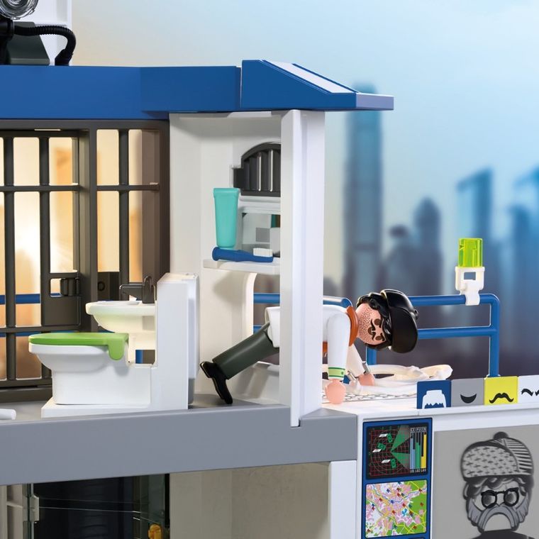 Playmobil, Action Heroes, Sectie de politie cu zona de interogare, 71874