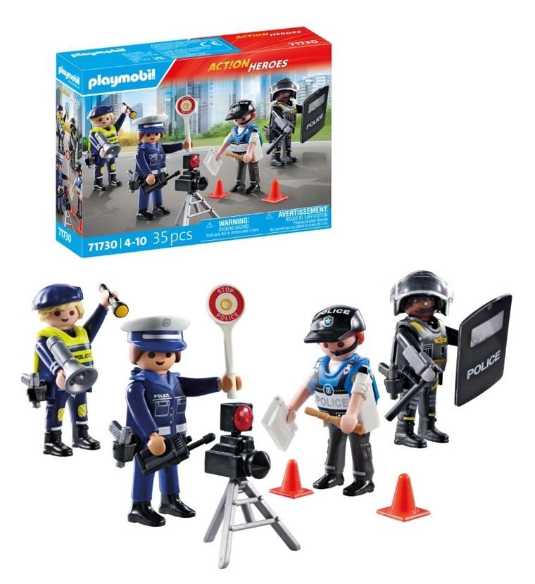 Playmobil, Action Heroes, Set figurine politisti, 71730