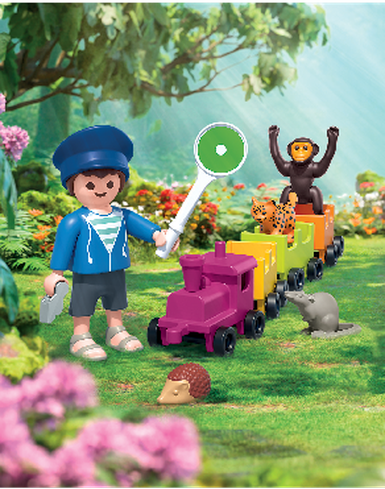 Playmobil, Animals & Friends, Locomotiva excursie, 71951