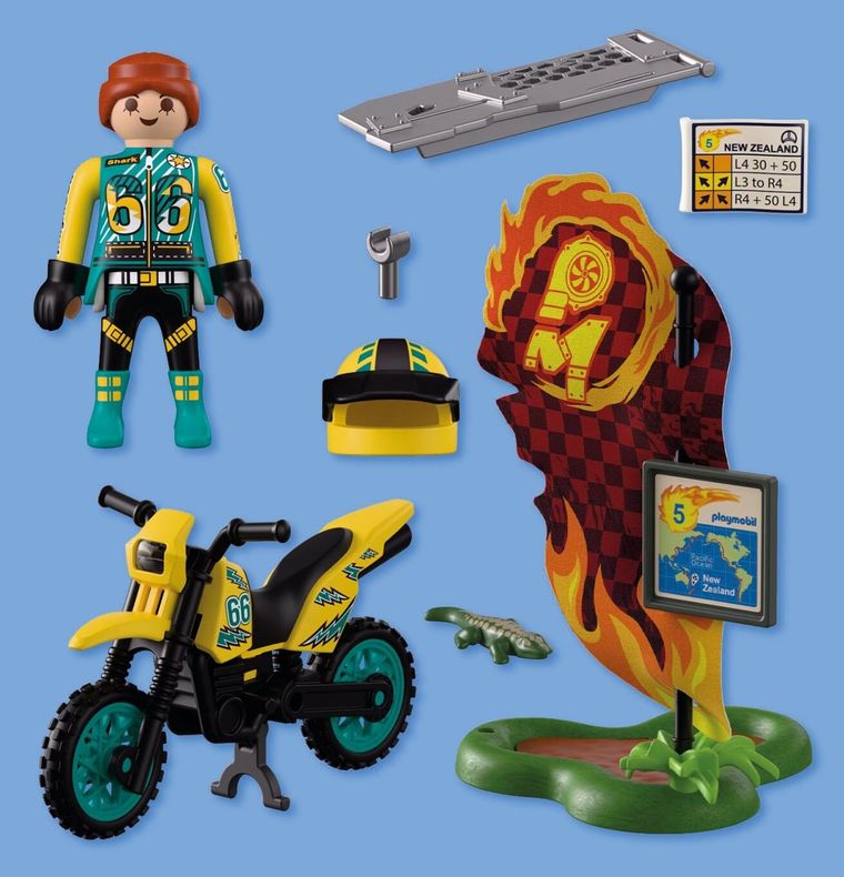 Playmobil, Cars, Motocicleta de teren, 72065