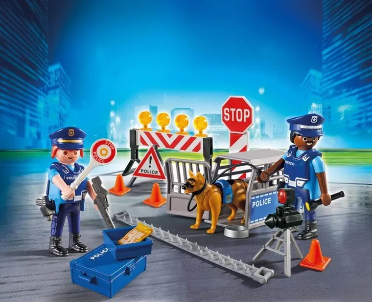 Playmobil, City Action, Blocaj rutier al politiei, 6878