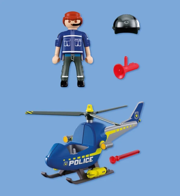 Playmobil, City Action, Elicopter al politiei cu radar, 72080