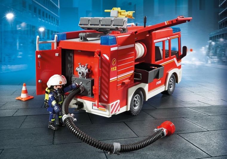 Playmobil, City Action, Masina de pompieri cu furtun, 9464