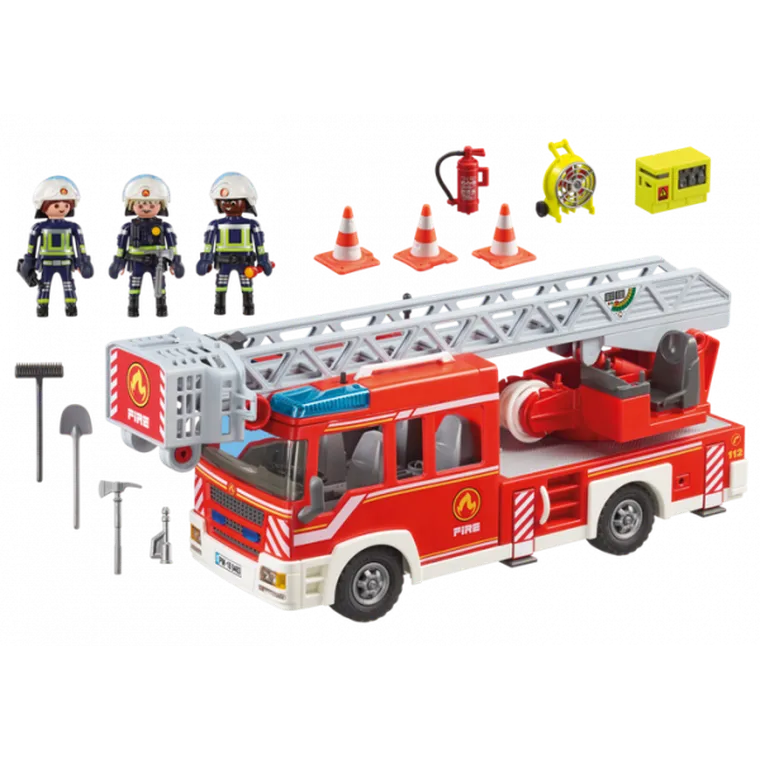 Playmobil, City Action, Masina de pompieri cu scara, 9463