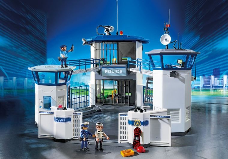 Playmobil, City Action, Sediu de politie cu inchisoare, 6919