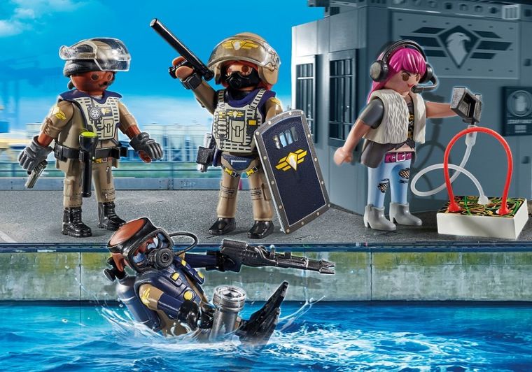 Playmobil, City Action, Set figurine trupe speciale, 71146
