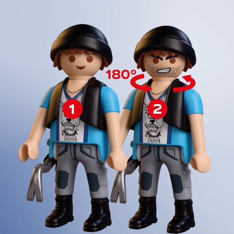Playmobil, City Action, Urmarire cu motocicleta, 72079