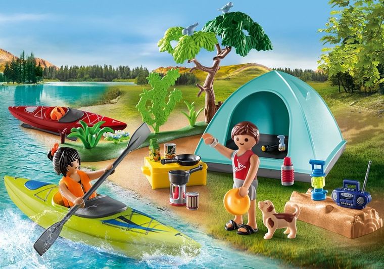 Playmobil, Family Fun, Camping cu cortul, 71425