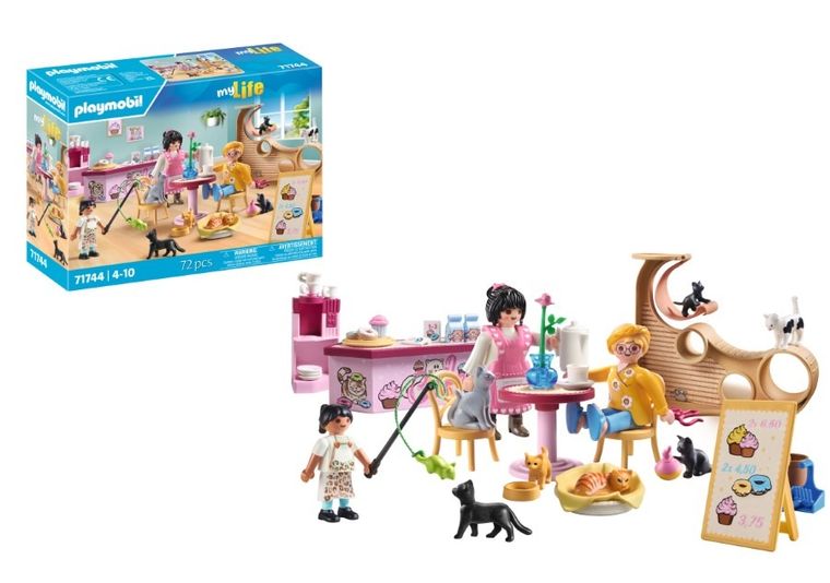 Playmobil, My Life, Cafeneaua cu pisici, 71744