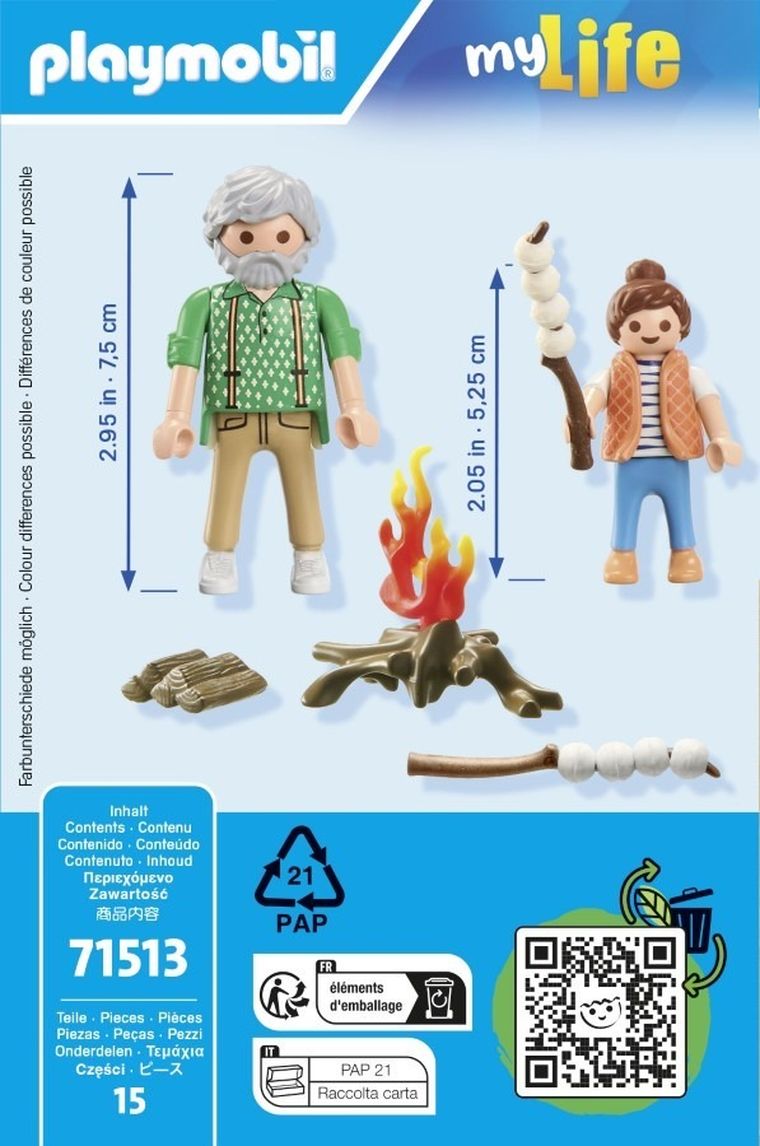 Playmobil, My Life, Foc de tabara cu bezele, 71513