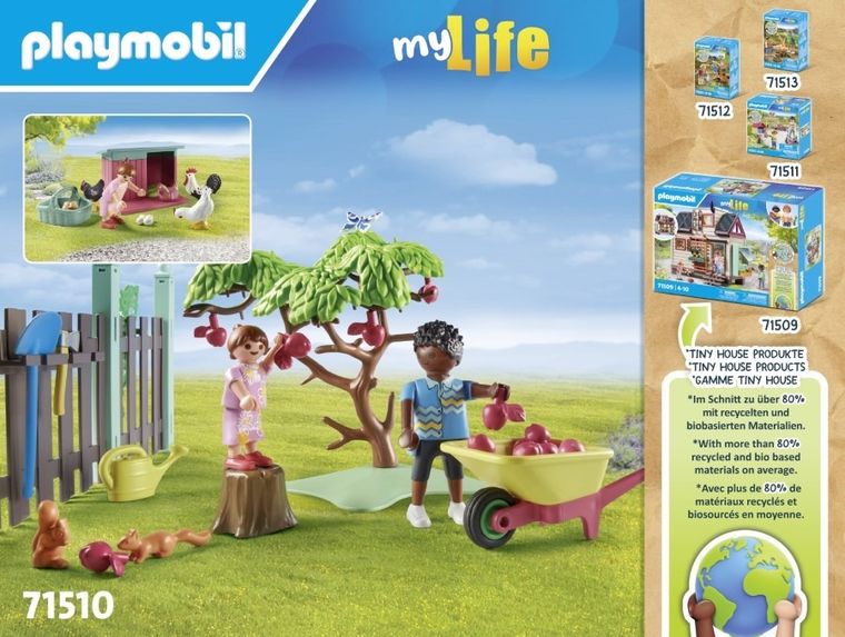Playmobil, My Life, Micuta ferma de gaini din gradina Tiny House, 71510