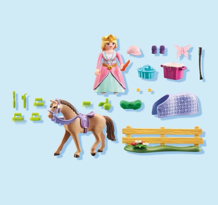 Playmobil, Princess Magic, Starter Pack: Printesa cu calut, 71801