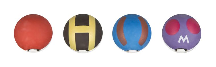 Pokemon, guma de sters 3D, pokeball, 4 buc.