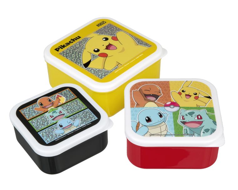 Pokemon, set cutie pentru pranz, 3 buc.