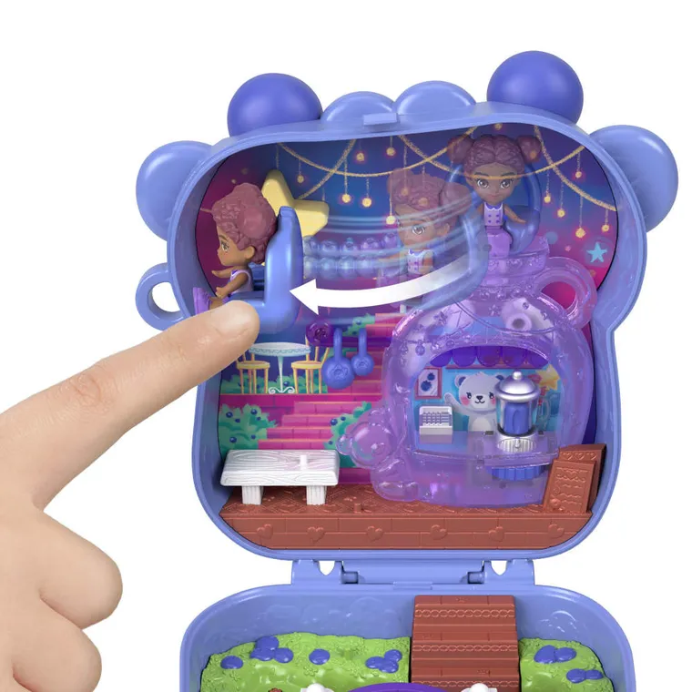 Polly Pocket, Blueberry Besties, set compact cu papusa si accesorii