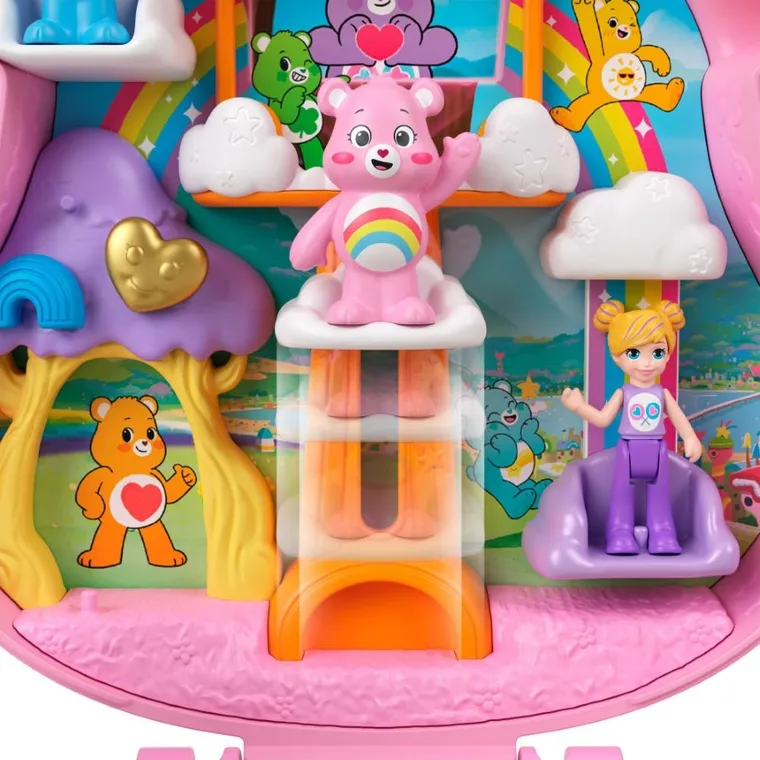 Polly Pocket, Care Bears, set de joaca cu mini papusa si accesorii