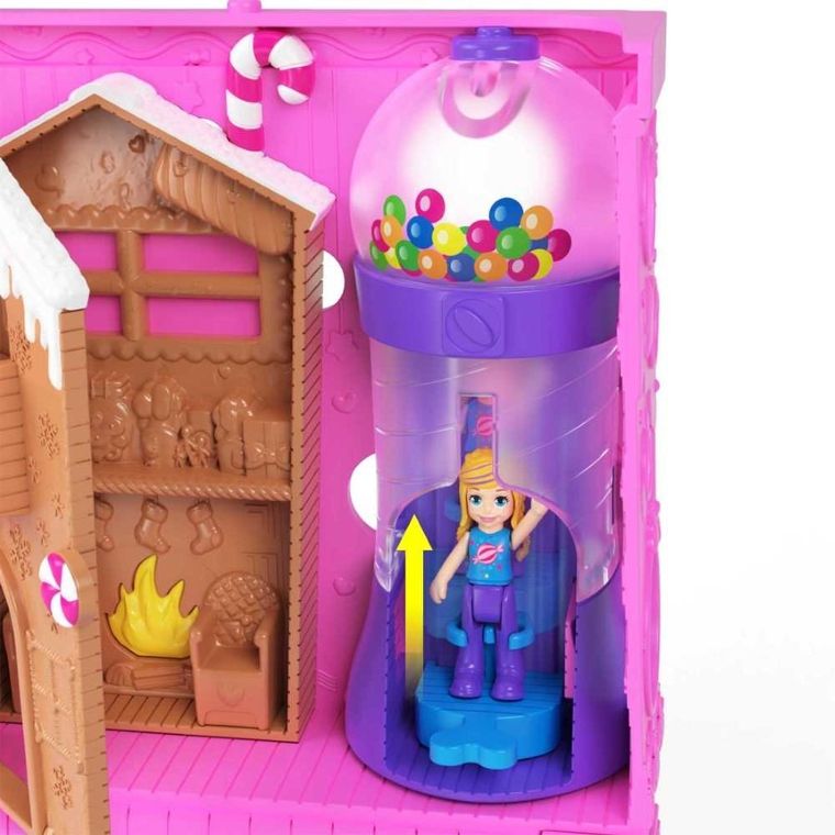 Polly Pocket, Pollyville, Sweet Store, set de joaca cu 2 papusi si accesorii
